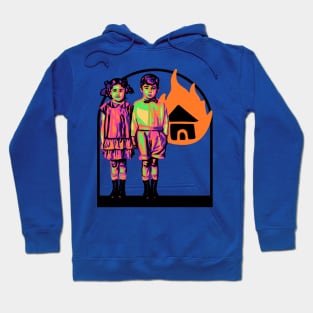 Creepy Kids Burn Stuff Hoodie